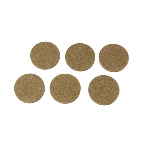 ハイロジック A-213 硬質フェルト 32mm丸 ブラウン 6個入(CDC)【別送品】
