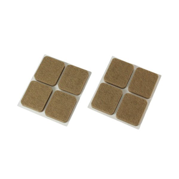 ハイロジック A-214 硬質フェルト 29x25mm ブラウン 8個入(CDC)【別送品】