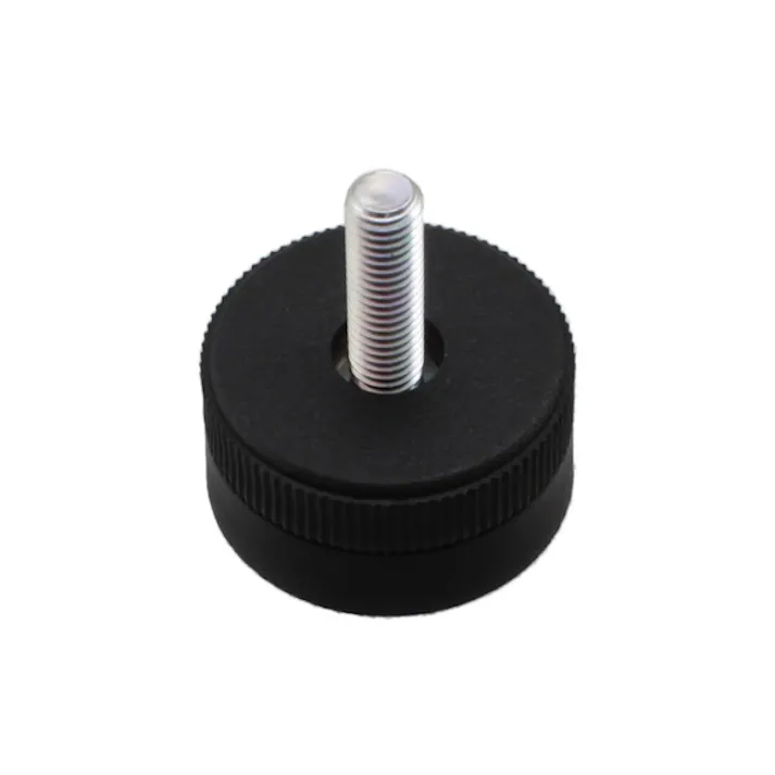 ハイロジック 57387 フリーロールアジャスターL 黒 40φ M8 1個入(CDC)【別送品】