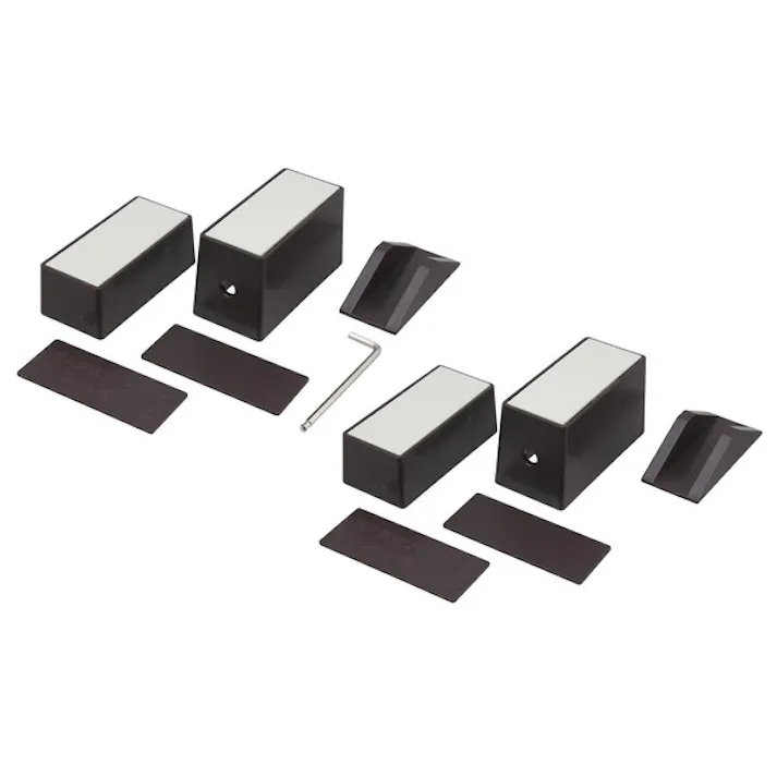 ハイロジック WALL TQOOL(ウォールツクール) DIY収納パーツ 2x4アジャスター ダークブラウン 1セット(CDC)【別送品】