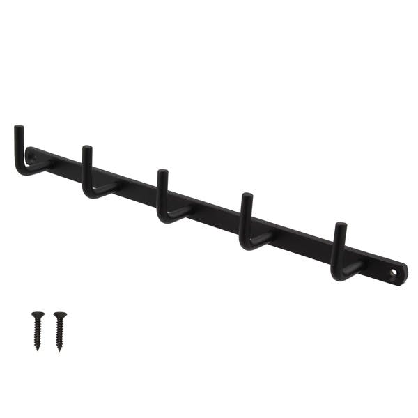 ハイロジック TQOOL スタイリッシュ 5連ラインフック ブラック 58648(CDC) フック・吸盤 ハイロジック TQOOL スタイリッシュ 5連ラインフック ブラック 58648(CDC) フック・吸盤