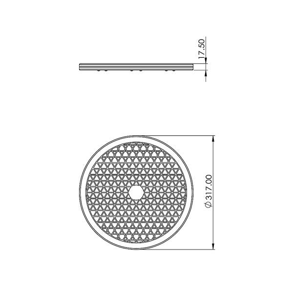 ハイロジック 59555 回転盤 320型 1個入(CDC)【別送品】 | リフォーム 