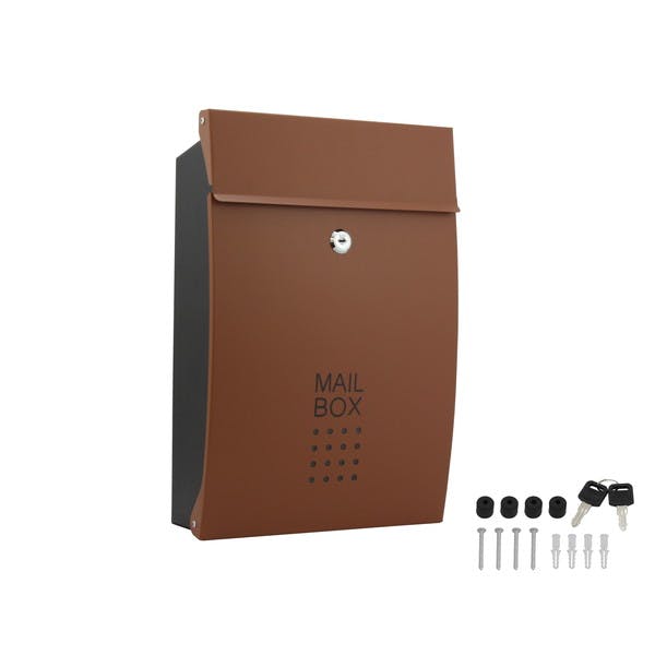 ハイロジック 堺トレード メールボックス・ポスト ブラウン W260×H385×D80mm SHPB05A-BRB(CDC) 4960983607046 郵便受け・郵便ポスト ハイロジック 堺トレード メールボックス・ポスト ブラウン W260×H385×D80mm SHPB05A-BRB(CDC) 4960983607046 郵便受け・郵便ポスト