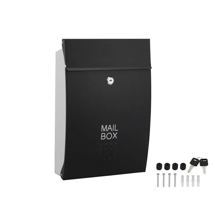 ハイロジック 堺トレード メールボックス・ポスト ブラック W260×H385×D80mm SHPB05A-BW(CDC) 4960983607053【別送品】