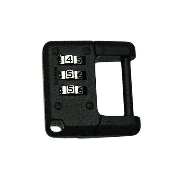 ハイロジック G-077 3ケタ文字合セ錠 ブラック 1個入(CDC)【別送品】