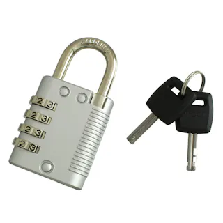 ハイロジック 番号を変えられる 小鍵でもダイヤルでも開けられる南京錠 鍵付4段文字合せ錠 40mm キー2本付き G-227 951936(CDC)【別送品】