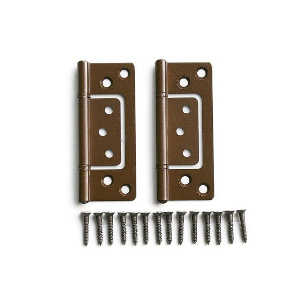 ハイロジック P-598 正面付蝶番76mm ブロンズ 2枚入(CDC) 丁番 ハイロジック P-598 正面付蝶番76mm ブロンズ 2枚入(CDC) 丁番