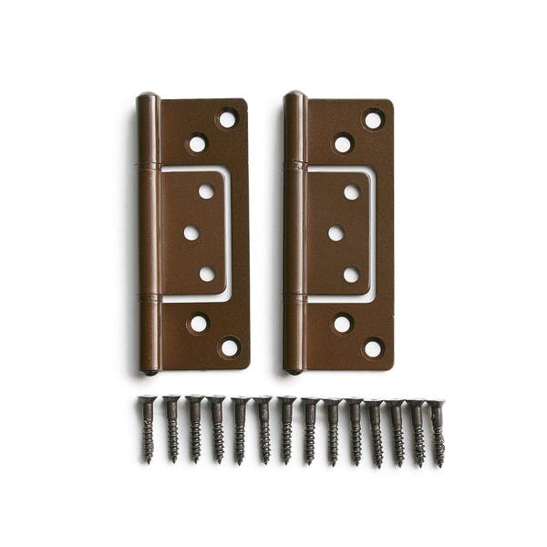ハイロジック P-599 正面付蝶番89mm ブロンズ 2枚入(CDC) 丁番 ハイロジック P-599 正面付蝶番89mm ブロンズ 2枚入(CDC) 丁番