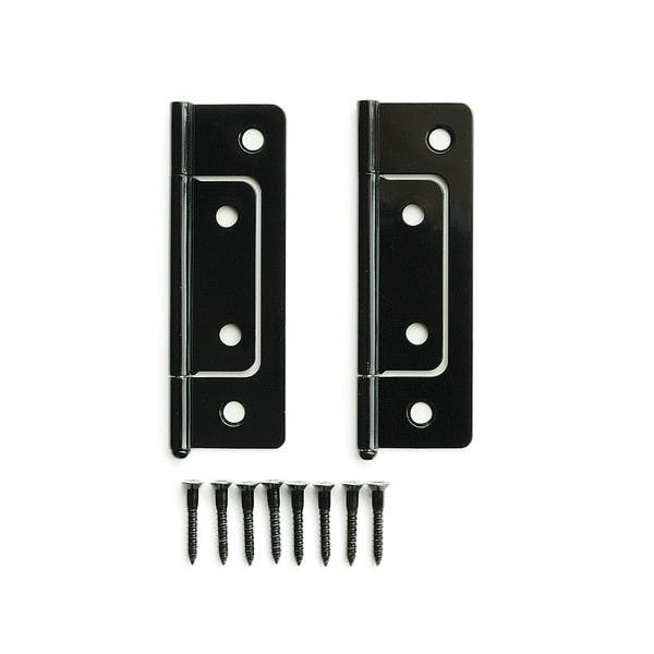 ハイロジック P-664 フラッシュ蝶番 76mm 黒 2枚入(CDC) 丁番 ハイロジック P-664 フラッシュ蝶番 76mm 黒 2枚入(CDC) 丁番