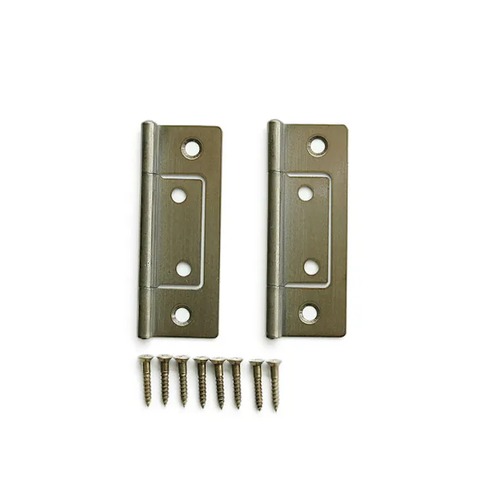 ハイロジック P-738 ステン正面付蝶番 64mm GB 2枚入(CDC)【別送品】