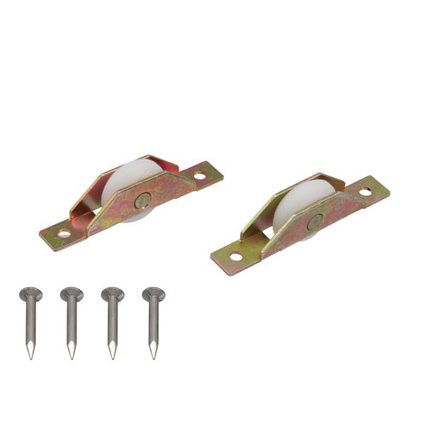 ハイロジック U-801 Vレール戸車V型鉄枠18mmD 2個入(CDC)【別送品】