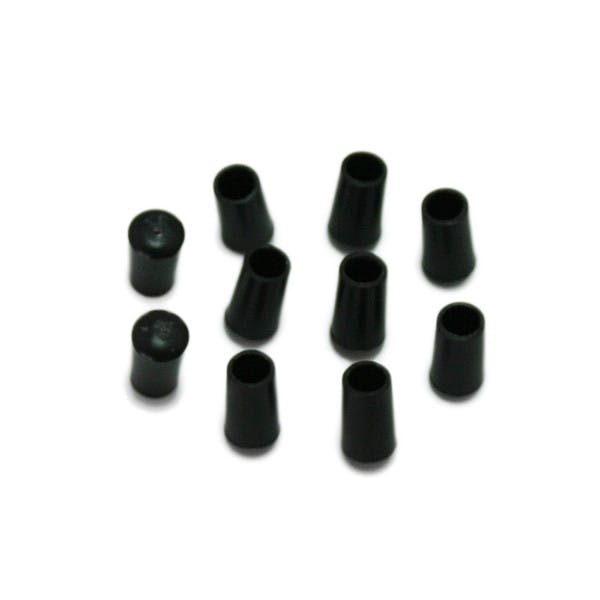 ハイロジック N-953 パイプキャップ 6mm 黒 10個入(CDC)【別送品