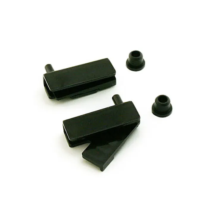 ハイロジック Z-966 ガラスヒンヂ 黒 2個入(CDC)【別送品】