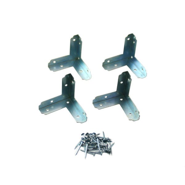 ハイロジック Q-018 ユニクロ三方面 30mm 4枚入(CDC) 補強金具 ハイロジック Q-018 ユニクロ三方面 30mm 4枚入(CDC) 補強金具