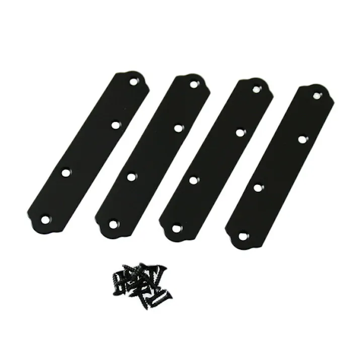 ハイロジック QY-060 カラー一文字(中) 黒色 4枚入(CDC)【別送品】