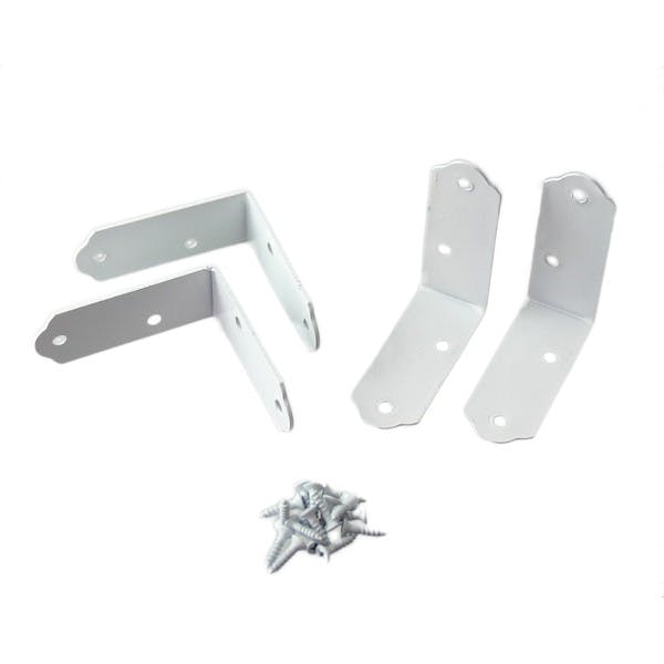 ハイロジック QY-075 カラー金折 45mm 白色 4枚入(CDC)【別送品】