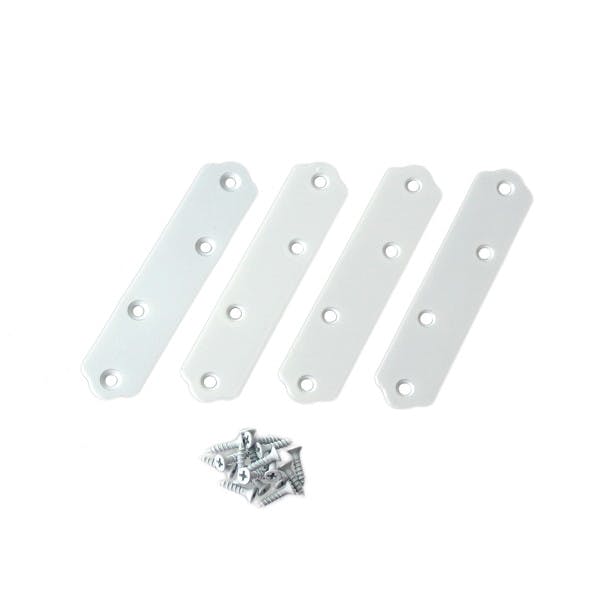 ハイロジック QY-079 カラー一文字(小) 白色 4枚入(CDC)【別送品