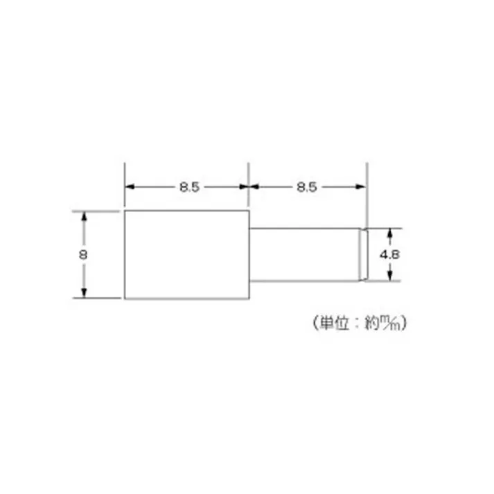 ハイロジック Z-168 ダボ棚受 8.0mm(差込式) 8個入(CDC)【別送品】