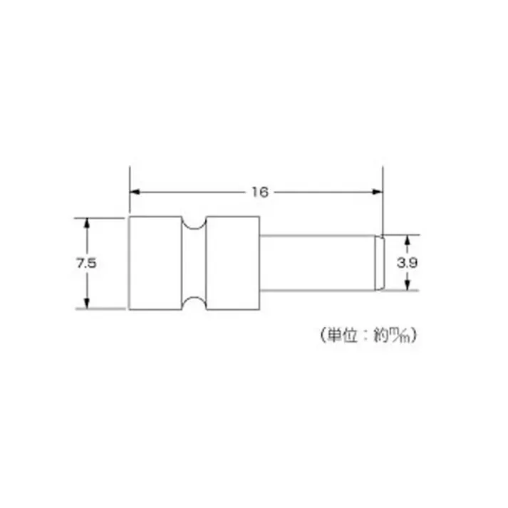 ハイロジック Z-171 ダボ棚受 7.5mm(差込式) 12個入(CDC)【別送品】