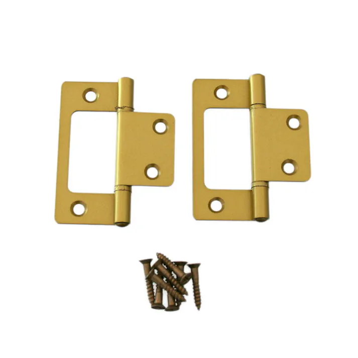 ハイロジック 72634 フラッシュ丁番 64mmゴールド 2枚入(CDC)【別送品】