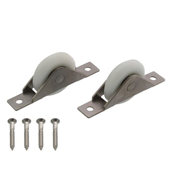 ハイロジック 72638 静音高機能戸車ステン枠YV 33mm 2個入(CDC)【別送品】