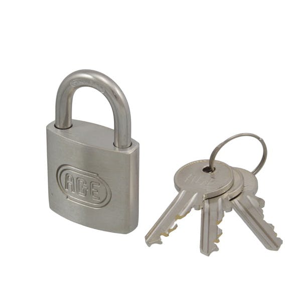 ハイロジック AGE 錆・汚れに強い ステンレス製 ダブルロック 南京錠
