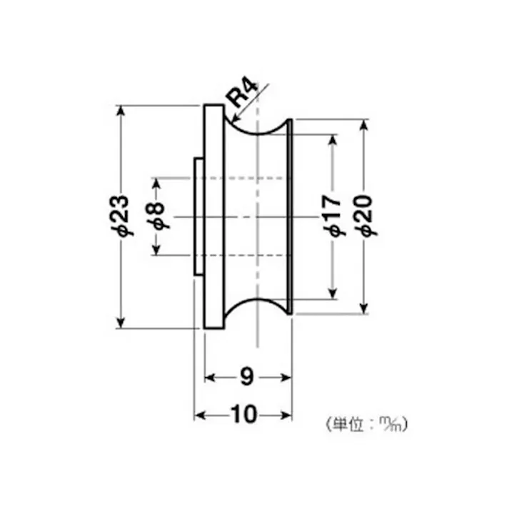ハイロジック 94456 公団・公社用取替戸車ノミEKK0001 1個(CDC)【別送品】