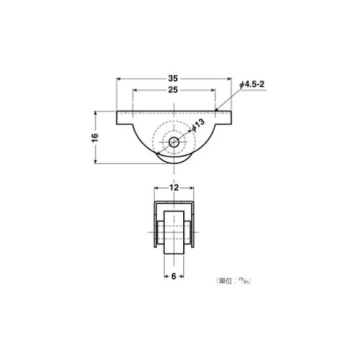 ハイロジック 94462 公団・公社用取替戸車枠付EKW0004 1個(CDC)【別送品】