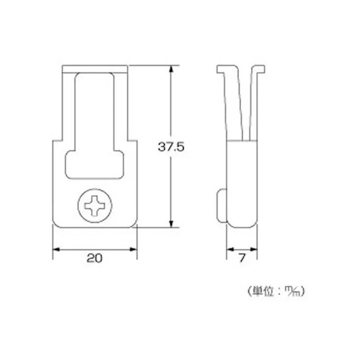 ハイロジック 94483 網戸用振レ止 YKK HHX0023 1個(CDC)【別送品】