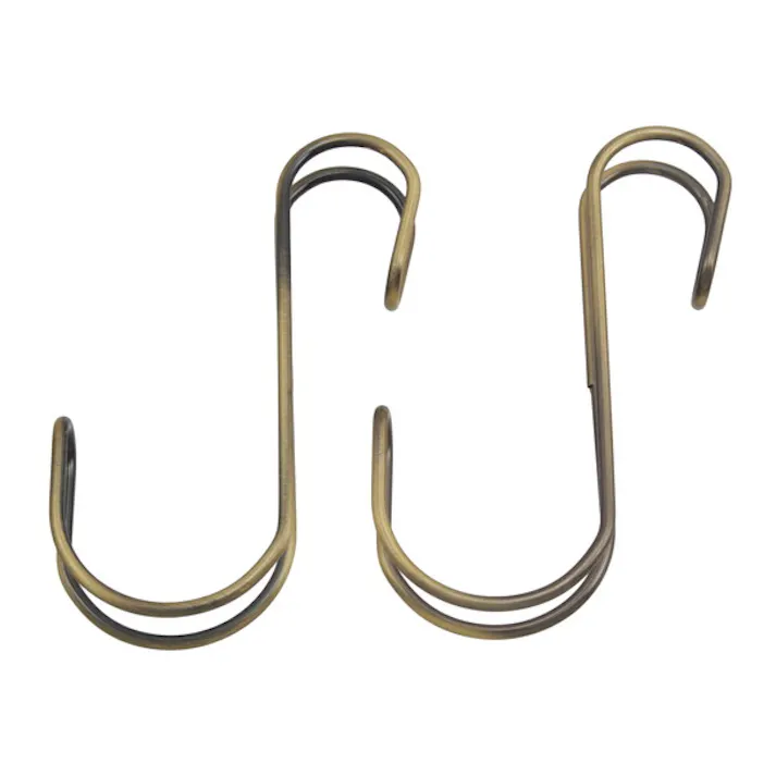 ハイロジック TQOOL 横ブレ安定S字フック 中 100mm ゴールド 2本入(CDC)【別送品】