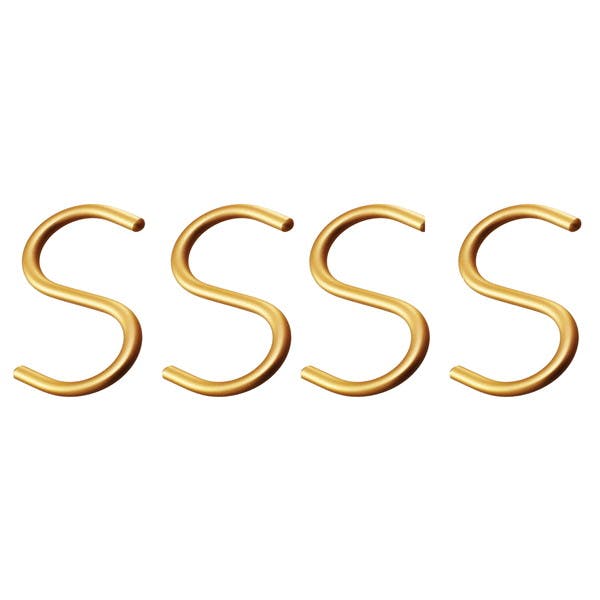 ハイロジック 95355 アルミSフック 小 ゴールド 4本入(CDC) DIY Sカン ハイロジック 95355 アルミSフック 小 ゴールド 4本入(CDC) DIY Sカン