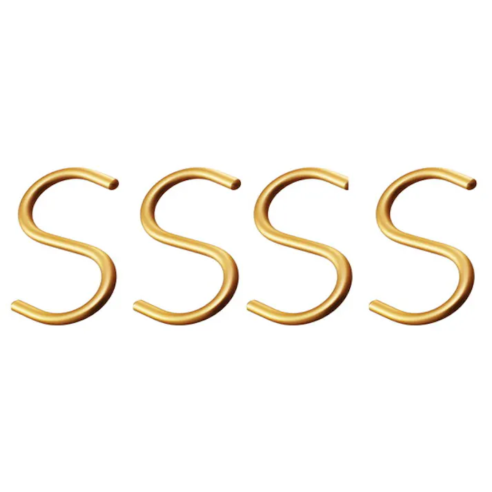 ハイロジック 95355 アルミSフック 小 ゴールド 4本入(CDC)【別送品】