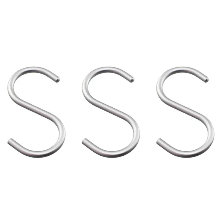 ハイロジック 95357 アルミSフック 中 シルバー 3本入(CDC)【別送品】