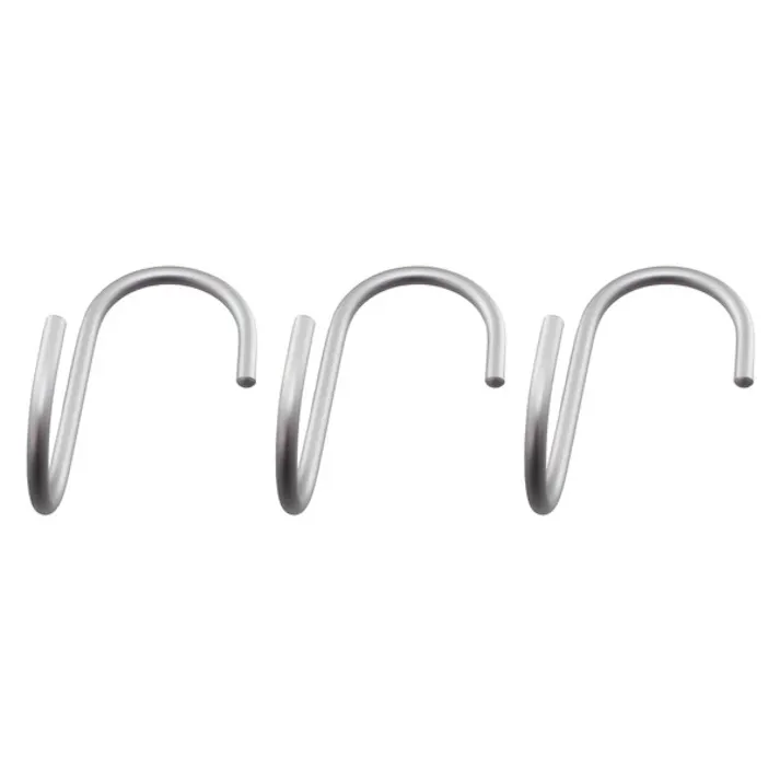 ハイロジック 95366 アルミ直角Sフック 中 シルバー 3本入(CDC)【別送品】