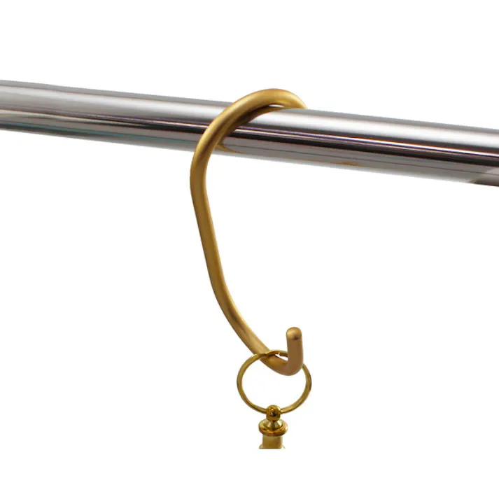 ハイロジック 95367 アルミ直角Sフック 中 ゴールド 3本入(CDC)【別送品】