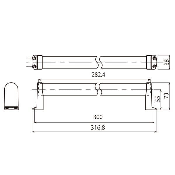 売り切りセール ハイロジック TQOOL 安全・安心 屋内用 木製手すり タテ・ヨコ