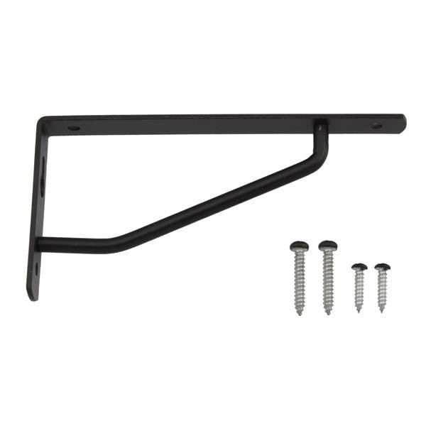 ハイロジック カラースレンダー棚受 120×60mm ブラック(CDC)【別送品】