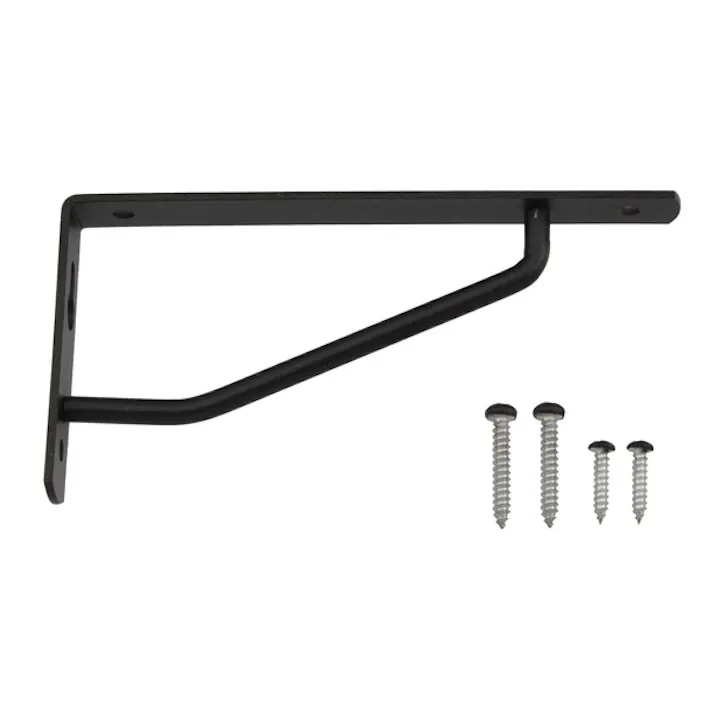 ハイロジック カラースレンダー棚受 120×60mm ブラック(CDC)【別送品】