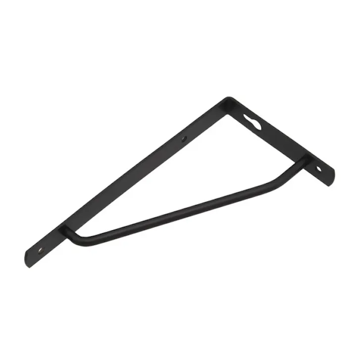 ハイロジック カラースレンダー棚受 150×75mm ブラック(CDC)【別送品】