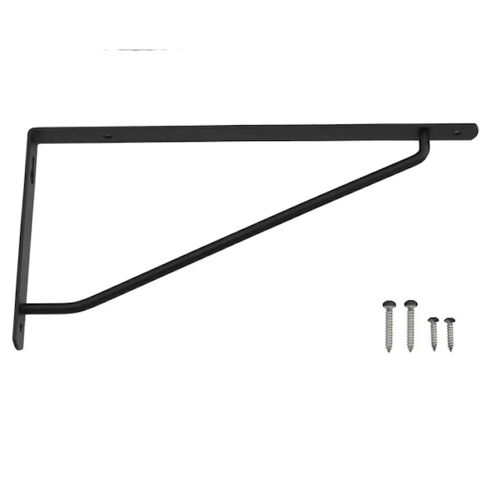 ハイロジック カラースレンダー棚受 210×105mm ブラック(CDC)【別送品】