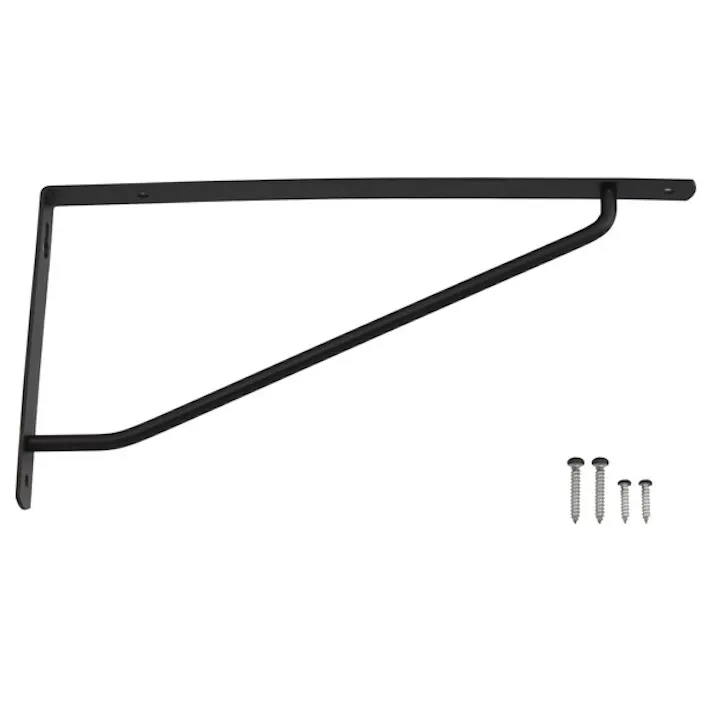 ハイロジック カラースレンダー棚受 240×120mm ブラック(CDC)【別送品】