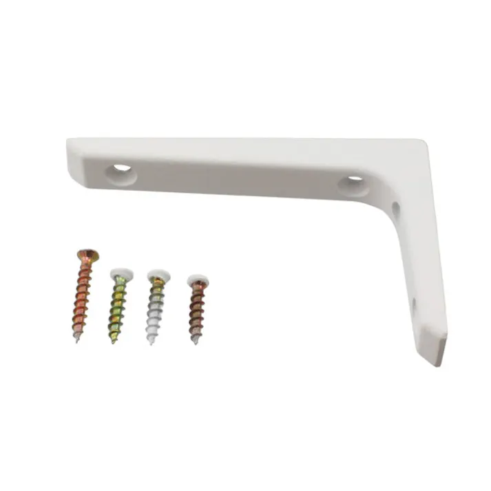 ハイロジック 98171 アルミ棚受 65×100mm ホワイト 1本入(CDC)【別送品】