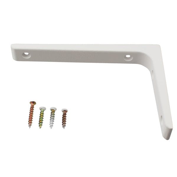 ハイロジック 98172 アルミ棚受 100×150mm ホワイト 1本入(CDC)【別送品】