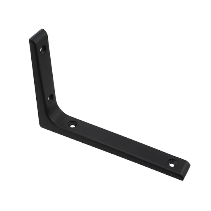 ハイロジック 98177 アルミ棚受 100×150mm ブラック 1本入(CDC)【別送品】