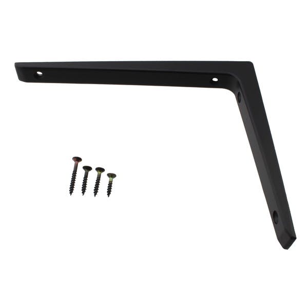 ハイロジック 98179 アルミ棚受 200×250mm ブラック 1本入(CDC)【別送品】