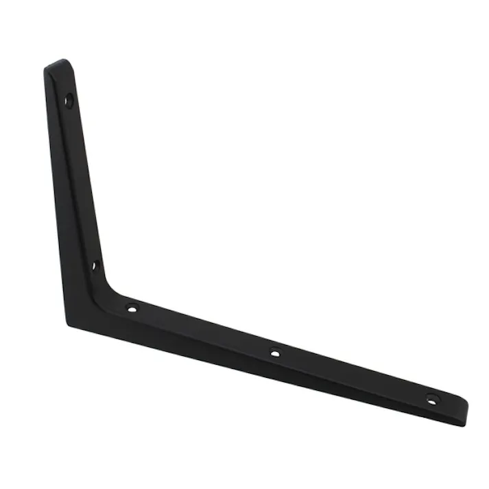 ハイロジック 98180 アルミ棚受 200×300mm ブラック 1本入(CDC)【別送品】