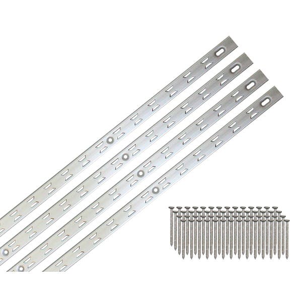 ハイロジック アルミ棚柱 リーフ棚柱 1820mm シルバー 棚柱4本入り(ビス付) 98181(CDC)【別送品】