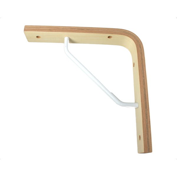 ハイロジック 98298 木ノ棚受2型 無塗装200×200mm 1本入(CDC)【別送品】