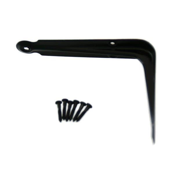 ハイロジック ブラック棚受 75mm×100mm 1本入(CDC)【別送品】