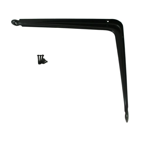 ハイロジック L型棚受 黒 300mm×350mm 1本入(CDC)【別送品】